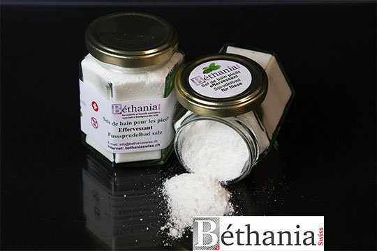 Sel pour bain de pieds effervescent