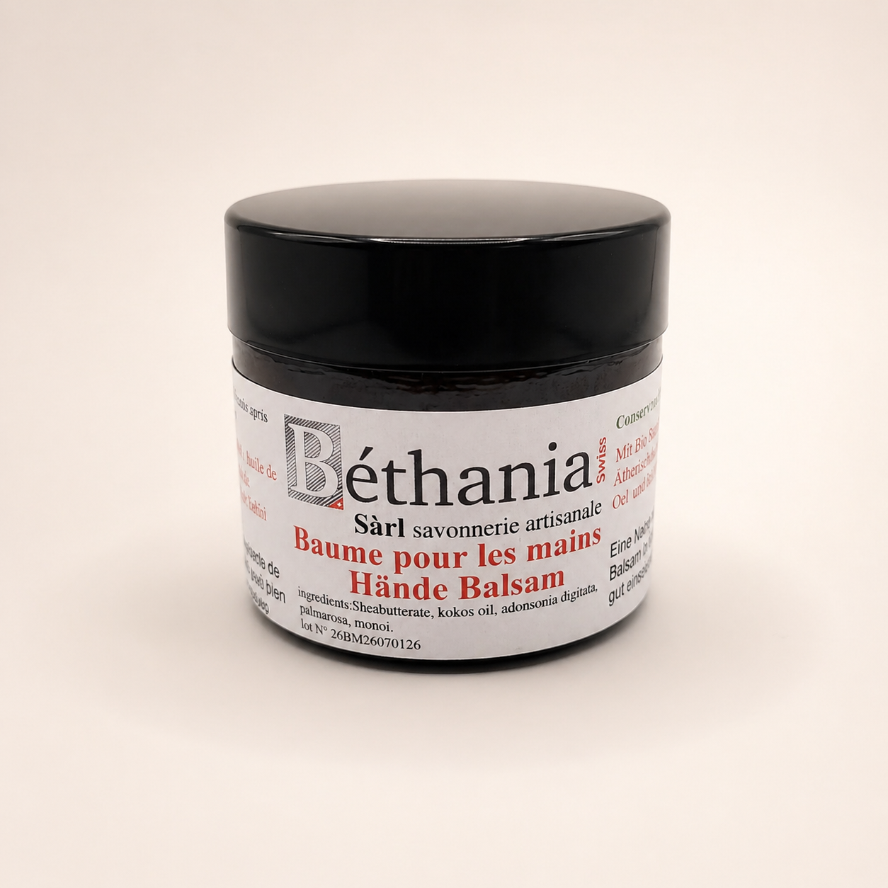 Baume pour les mains